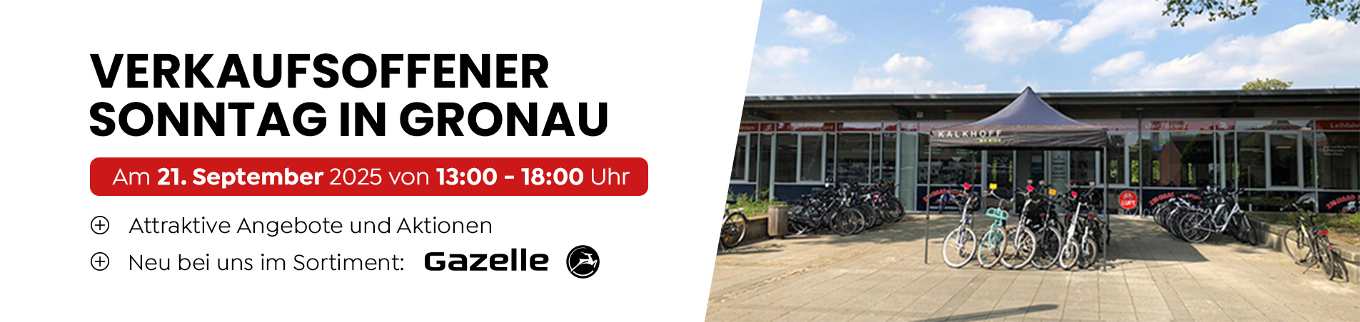 Verkaufsoffener Sonntag am 21.09.2025 in Gronau
